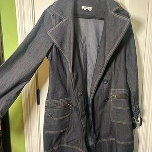 Stylish Gray Denim Coat